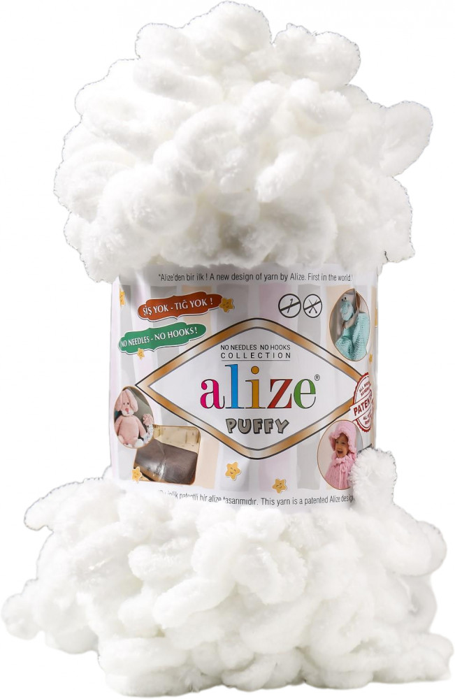 Пряжа для вязания «Puffy», 55 Белый | Alize