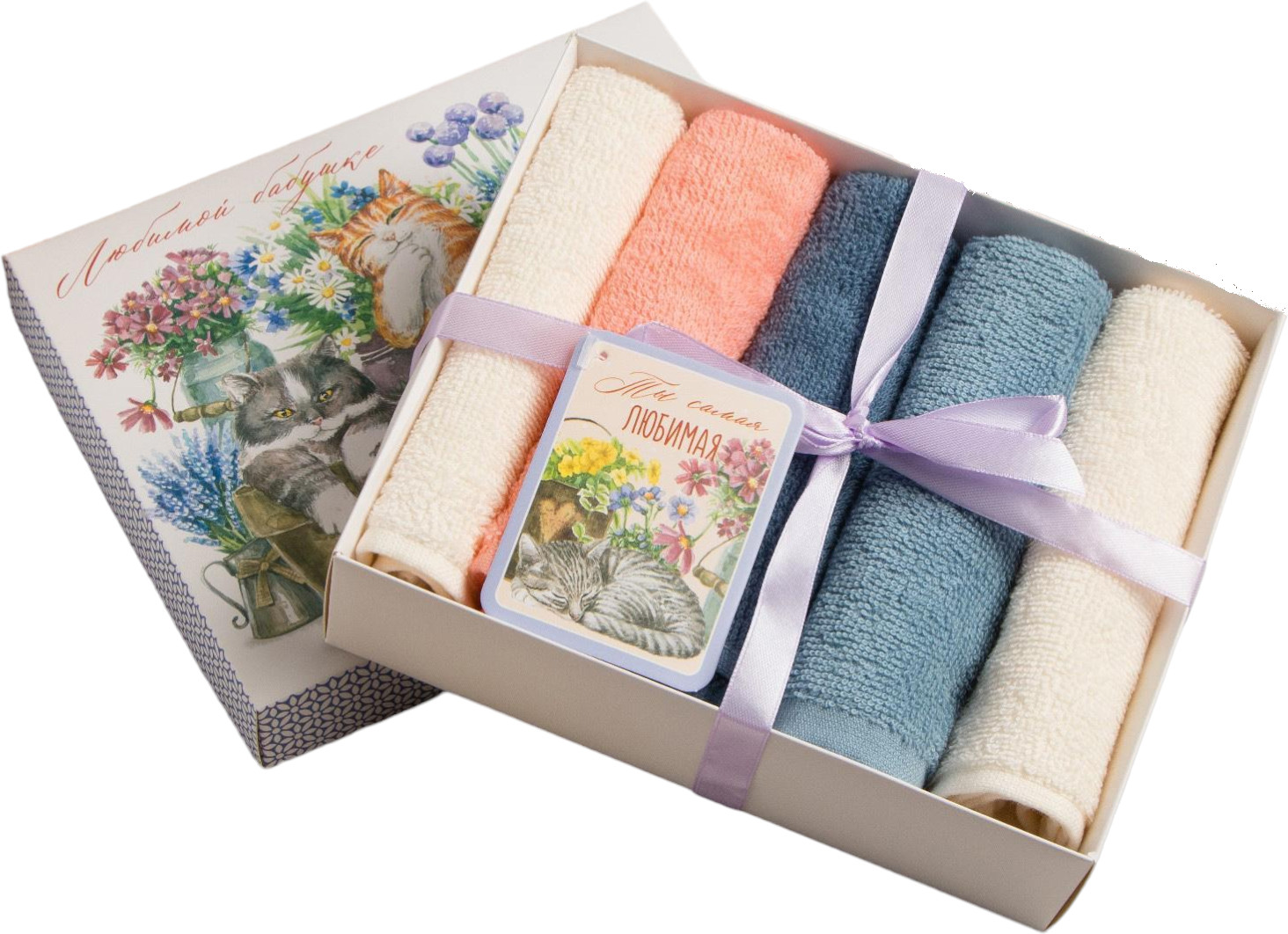 Набор махровых полотенец «Любимой бабушке» | Этель