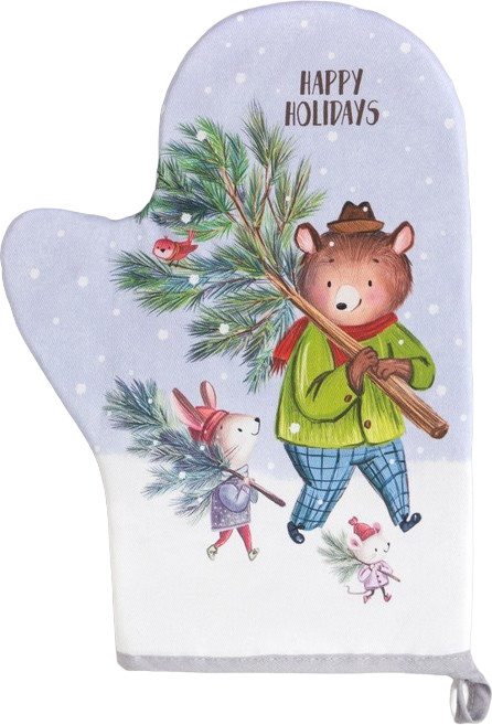 Варежка-прихватка «Magic winter» | Кухонный текстиль к Новому году | Этель