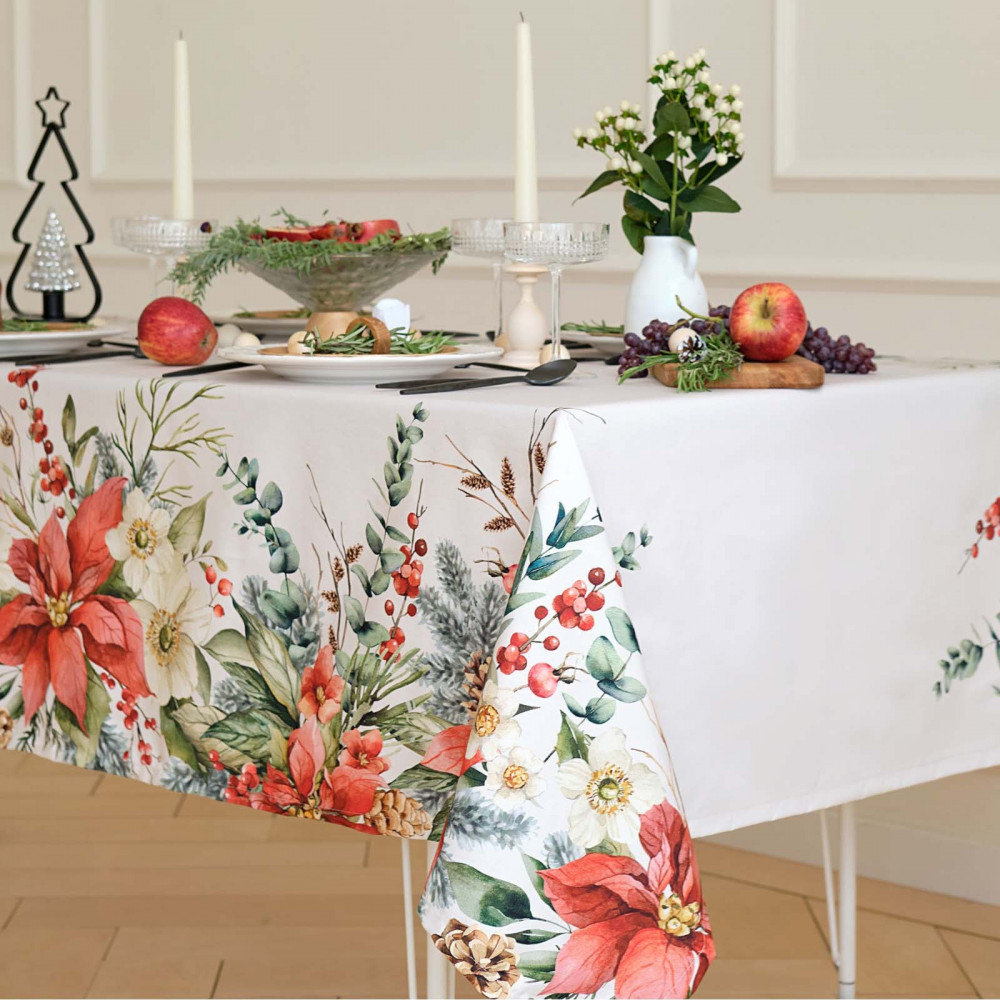 Скатерть «Пуансетия» | Пуансетия | Этель