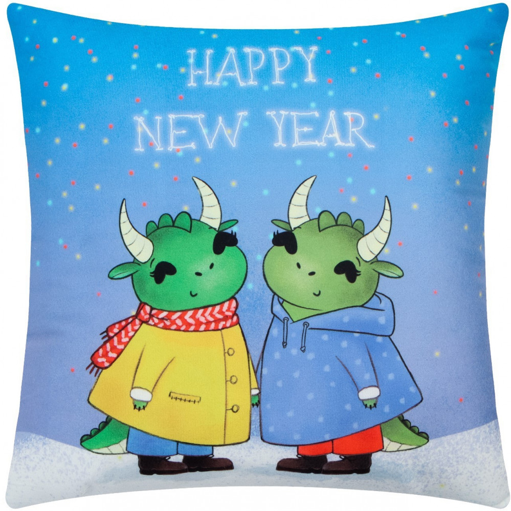 Подушка декоративная «Happy New Year» | Новогодние подушки | Этель
