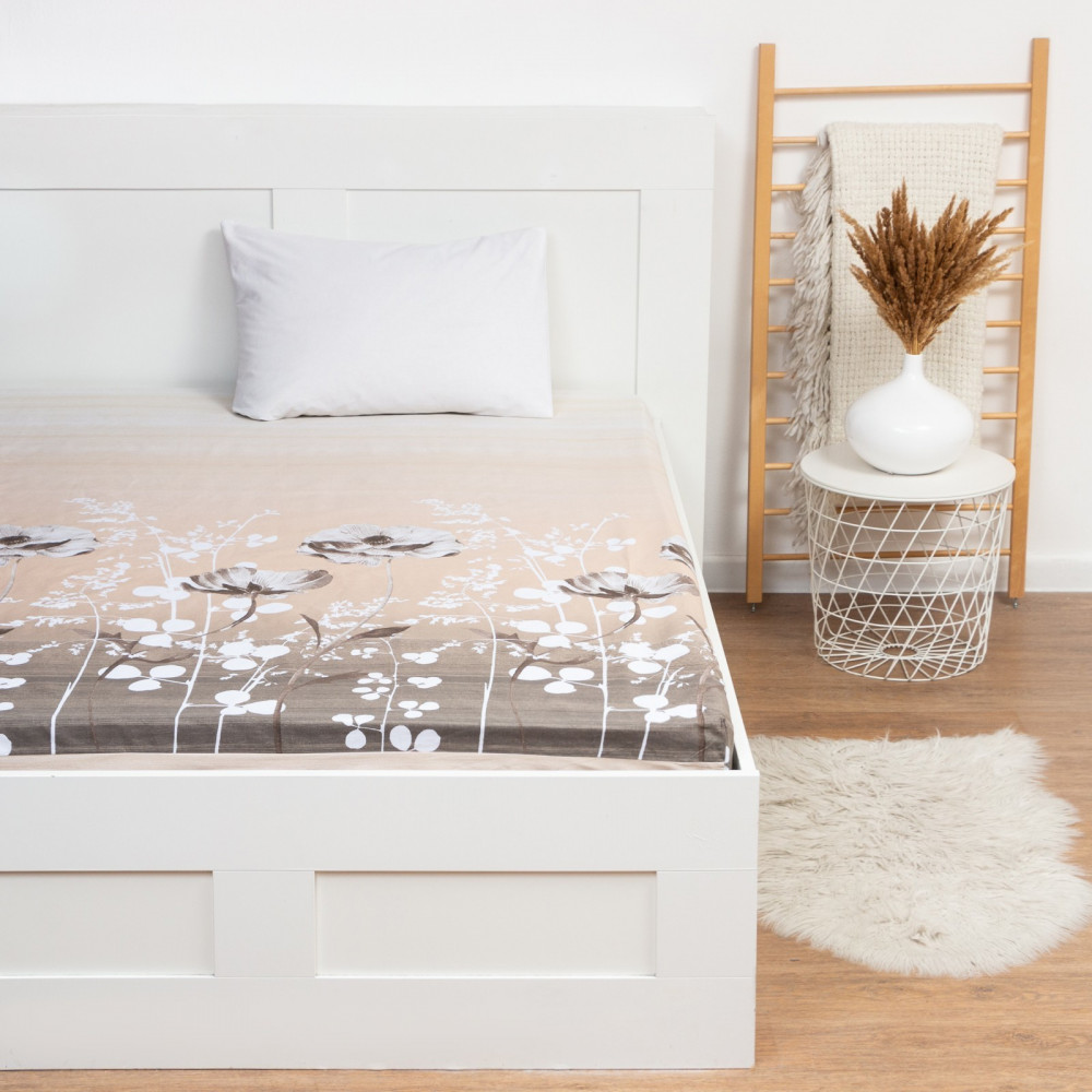 Простыня на резинке «Кремовое утро» | Этель