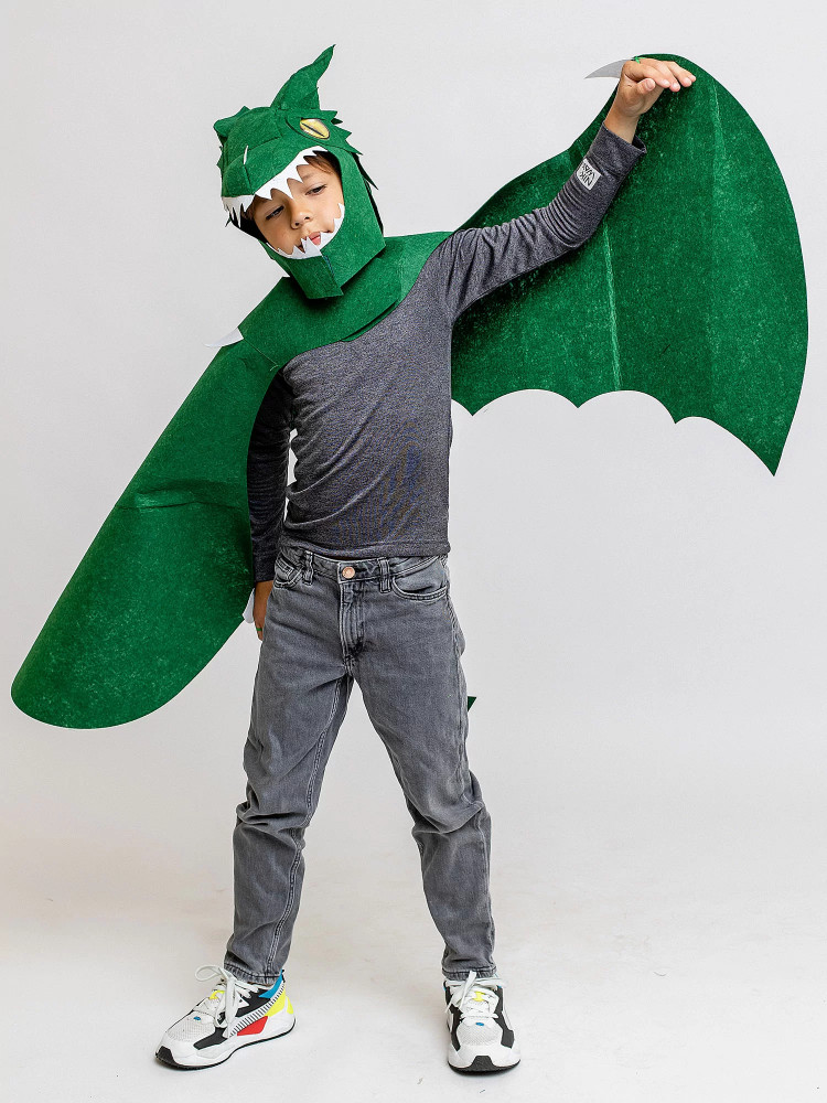 Костюм карнавальный для мальчиков «Дракон сумрак» | Сказочный маскарад | Пуговка