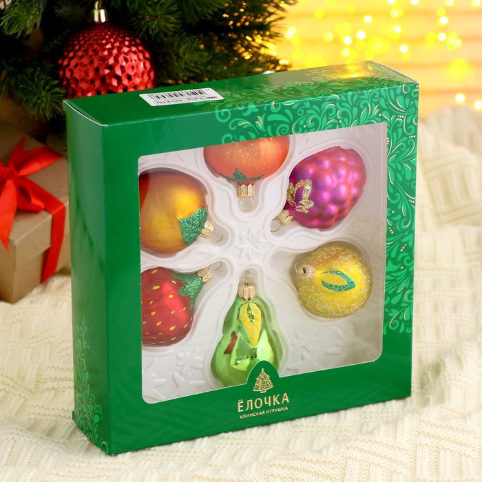 Набор украшений ёлочных «Фрукты» | Ёлочка