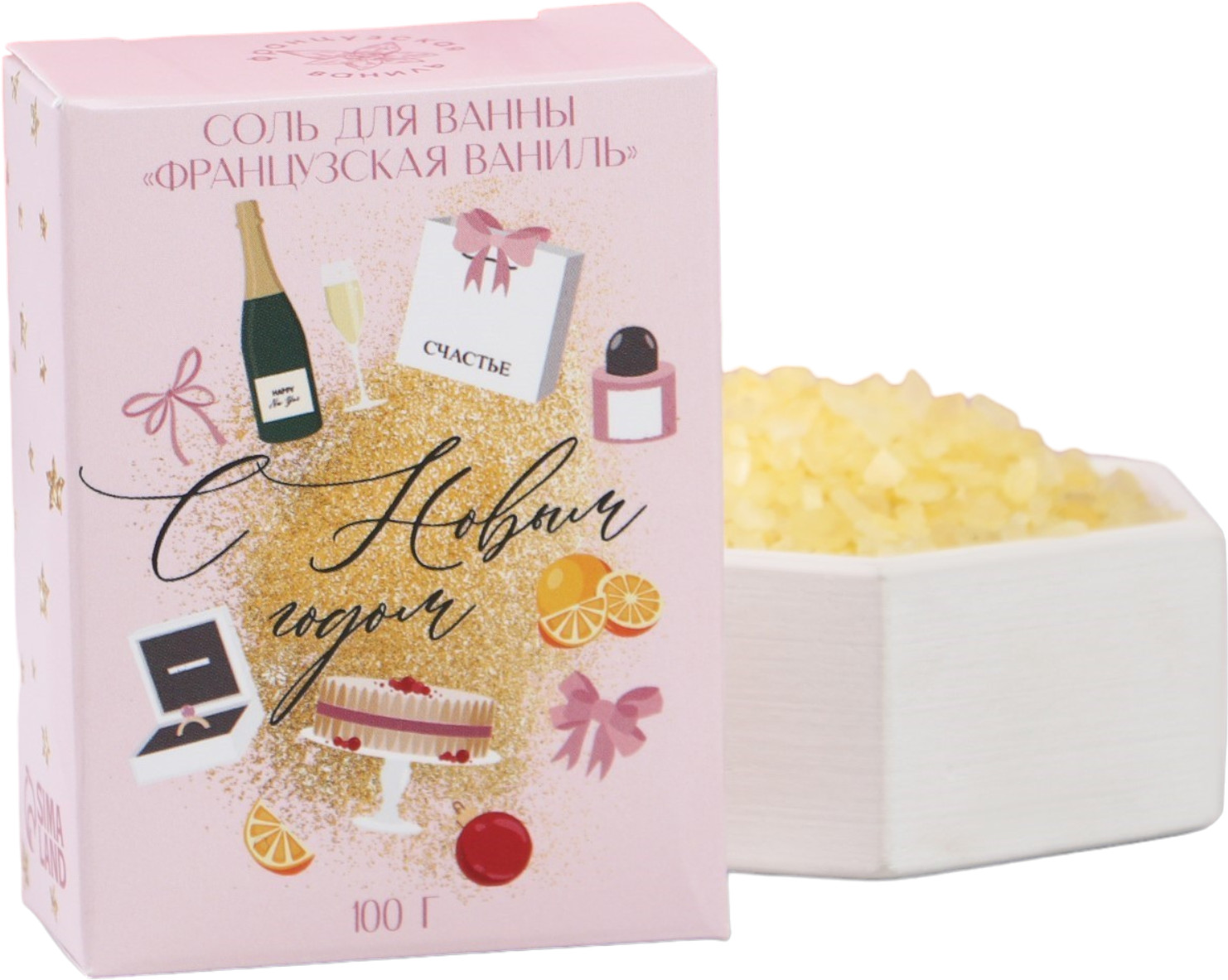Соль для ванн с ароматом ванили «С Новым годом!» | С Новым годом! | Чистое счастье