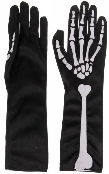 Перчатки карнавальные «Скелет» | Серпантин