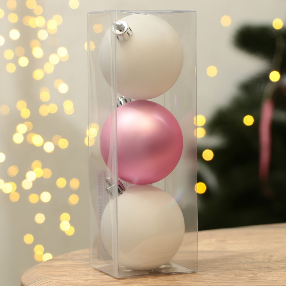 Набор шаров ёлочных «С Новым годом!» | Зимнее волшебство