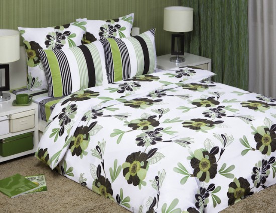 Комплект постельного белья «Molly» (евро, бязь-люкс, 2 наволочки 70х70, пододеяльник на пуговицах) | Mona Liza