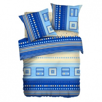 Комплект постельного белья «Квадро» (арт. 10854, 1,5-спальный, БИОкомфорт, 2 наволочки 70х70) | Любимый дом