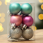 голубой/розовый/серебристый