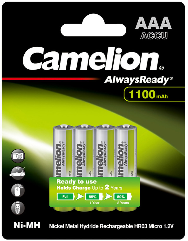 Набор аккумуляторов никель-металлгидридных ААА | Camelion