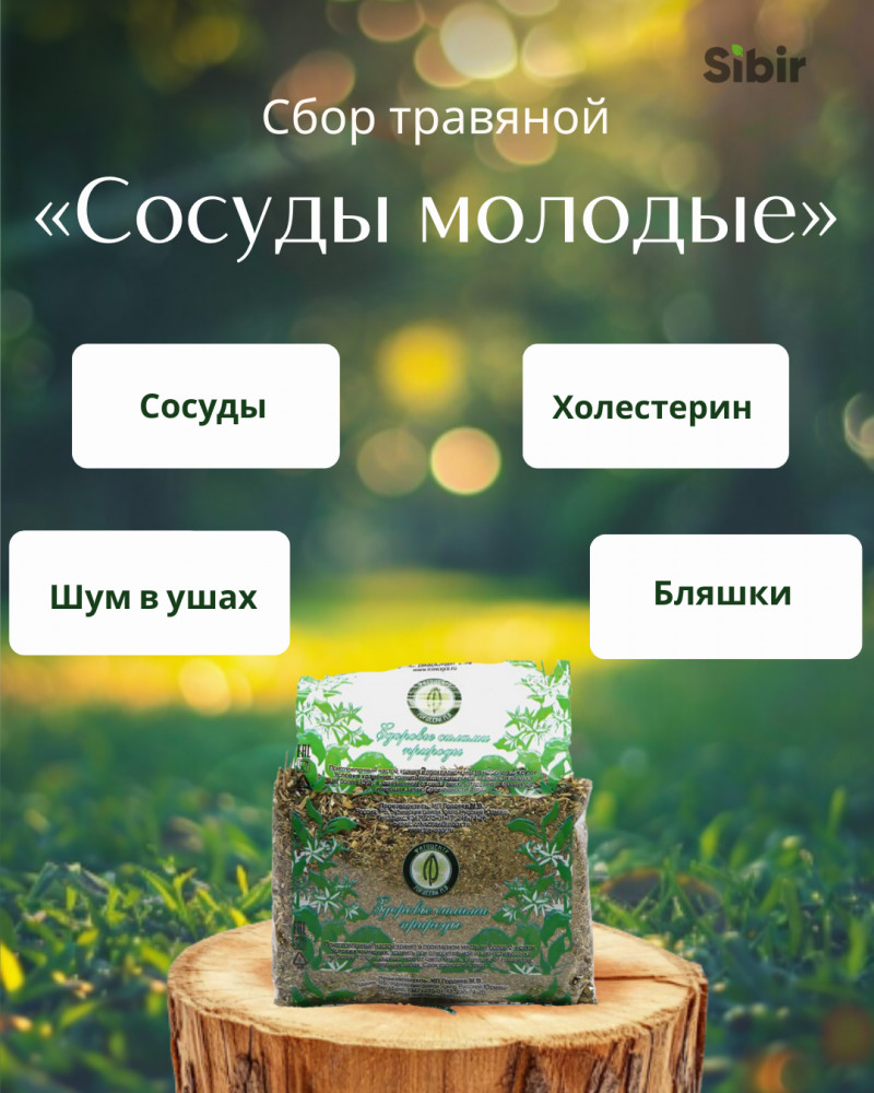 Сбор травяной «Сосуды молодые» | Травник Гордеев