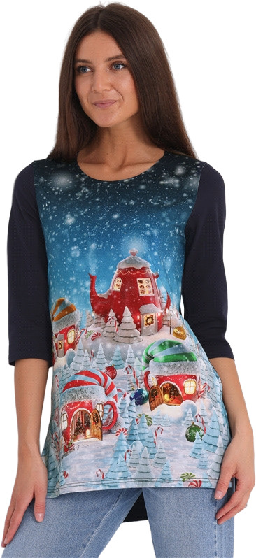 Туника женская | Снежные забавы | Апрель