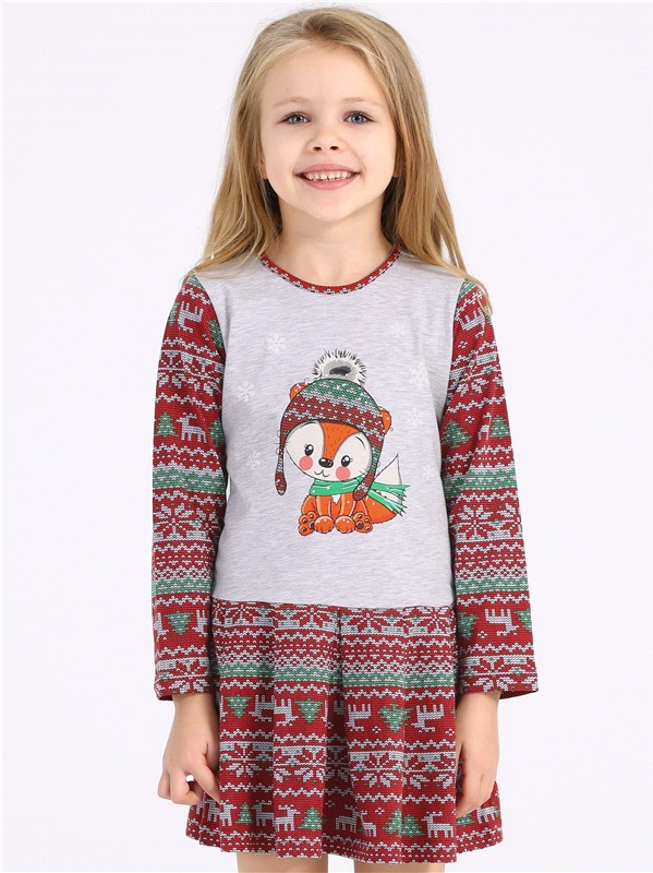 Платье для девочек | Снежные забавы | Апрель