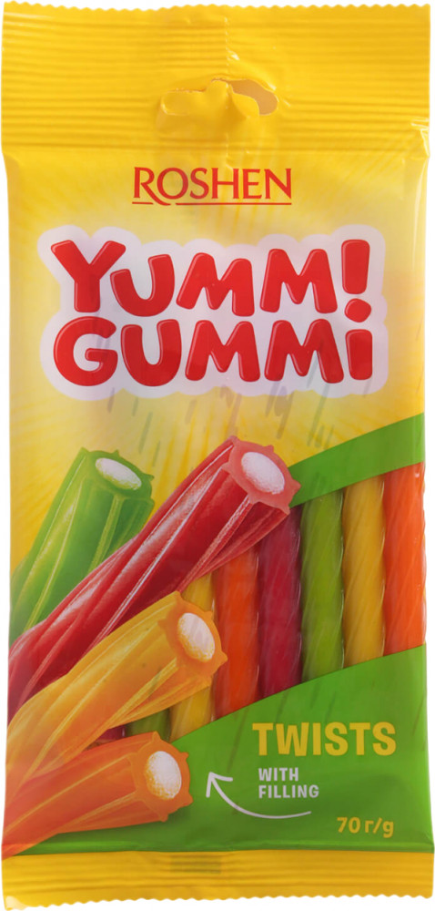 Мармелад жевательный «Twists» | Yummi Gummi | Roshen