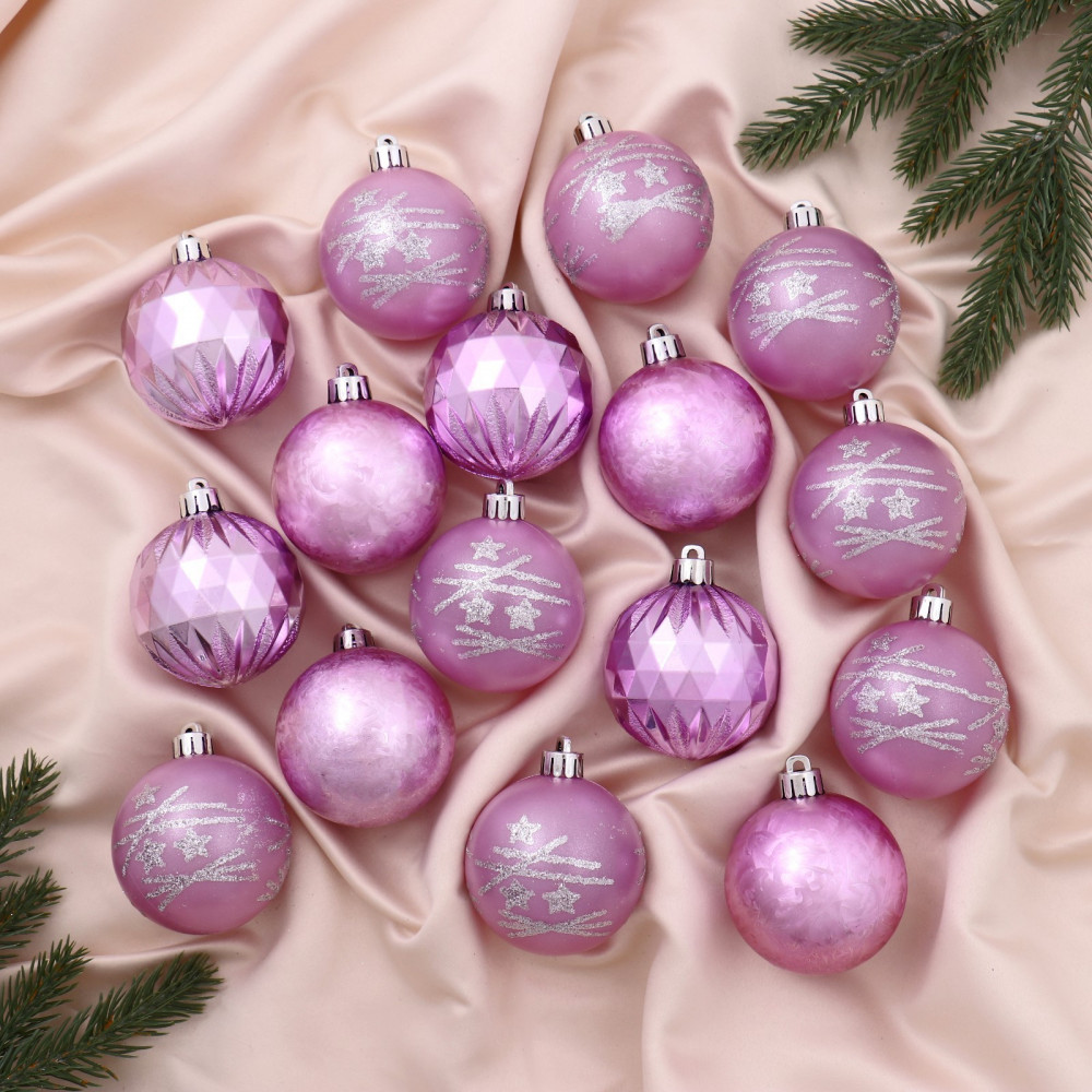 Набор шаров ёлочных «Лоран ассорти» | Зимнее волшебство