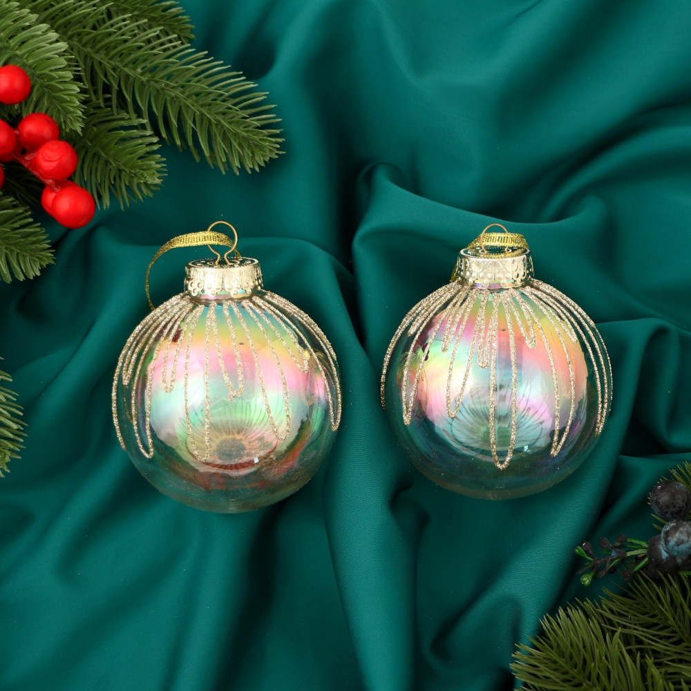 Набор шаров ёлочных «Снежок» | Зимнее волшебство