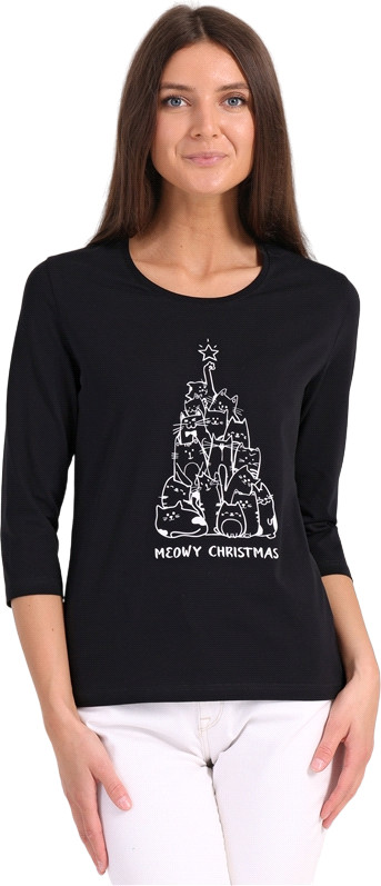 Лонгслив женский | Зимушка-зима | Апрель