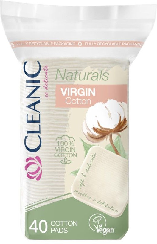 Диски ватные «Naturals virgin cotton» | Cleanic
