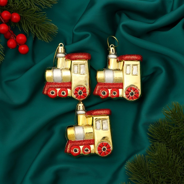 Набор украшений ёлочных «Паровозик» | Зимнее волшебство