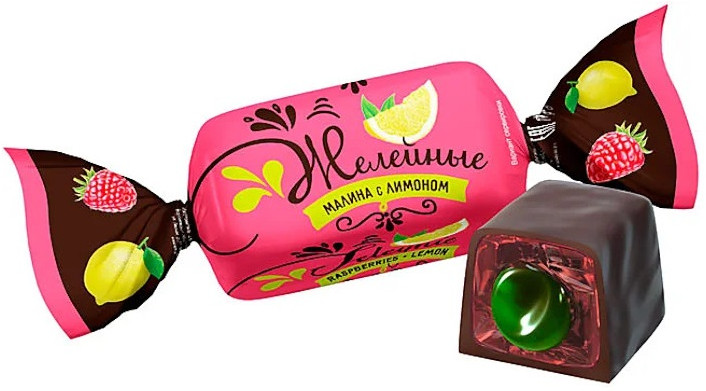 Конфеты желейные в шоколаде «Малина с лимоном» | KDV group