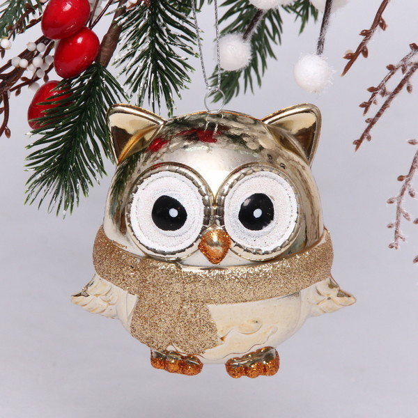 Игрушка ёлочная «Мудрая сова» | Серпантин