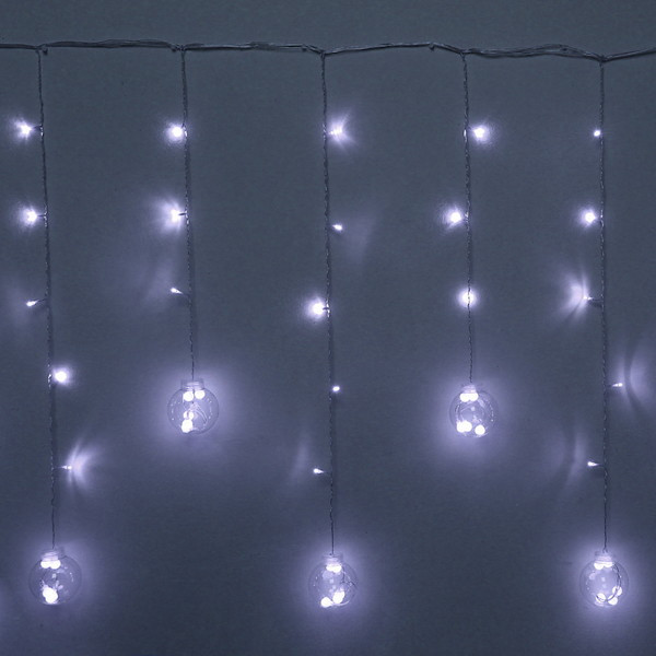 Гирлянда-бахрома «Снежный шар» | Серпантин