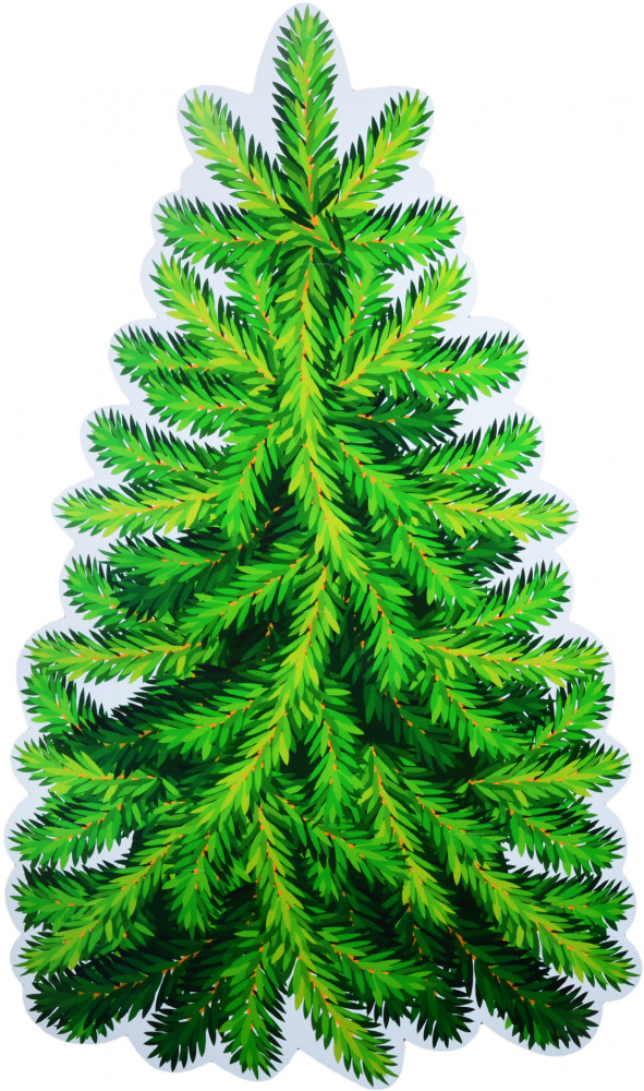 Плакат вырубной «Ёлка» | Плакат вырубной А2