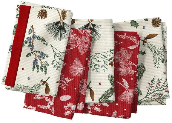 Комплект полотенец вафельных | Jolly christmas | Унисон