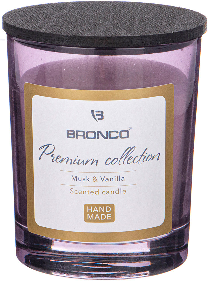 Свеча в стакане с крышкой ароматизированная | Новый Год! | Bronco