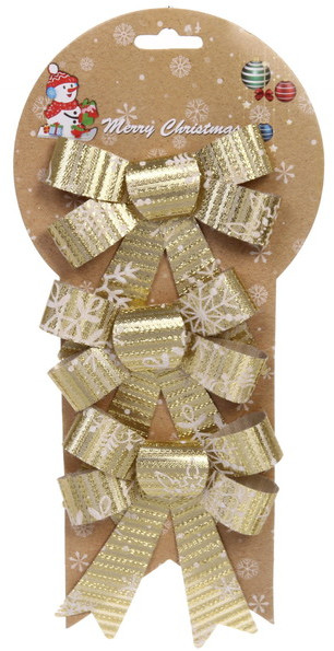 Набор бантов на елку «Снежинка» | Серпантин