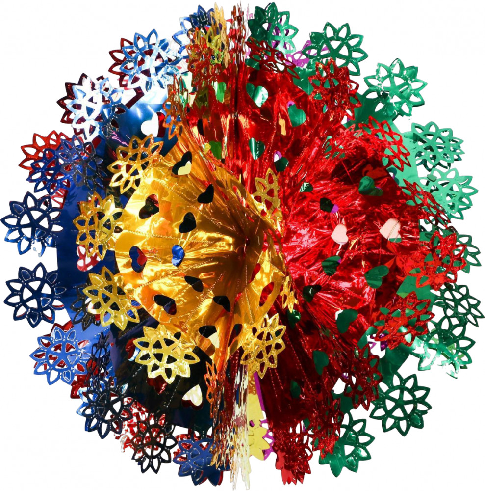 Шар фольгированный «Сердечки, цветочки» | Зимнее волшебство