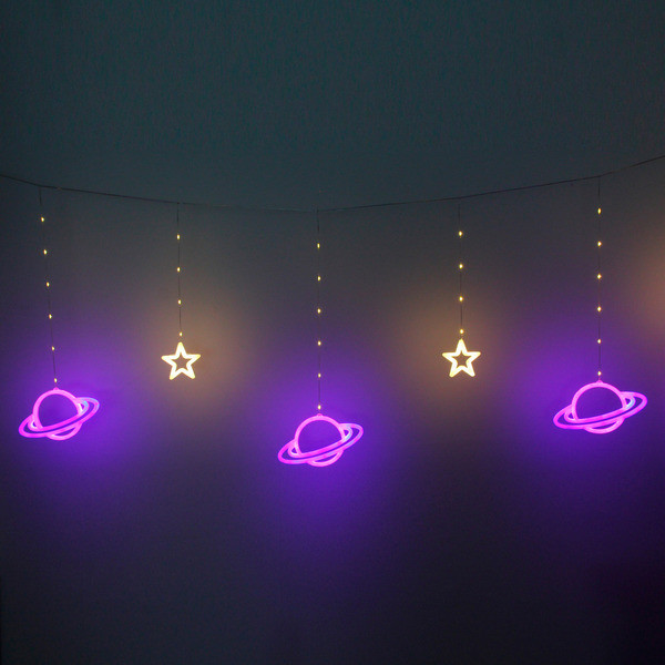 Гирлянда для дома «Звездные планеты» (возможность соединения) | Серпантин