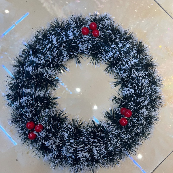 Венок новогодний «Заснеженное чудо» | Серпантин