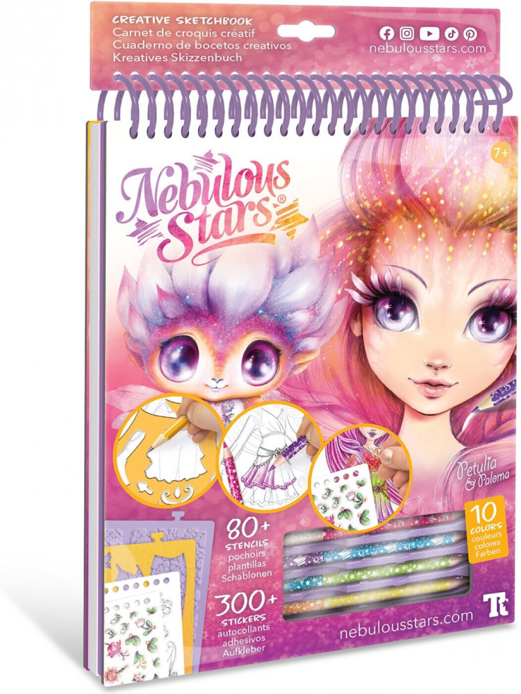 Набор для раскрашивания «Персиковый скетчбук» | Petulia | Nebulous Stars