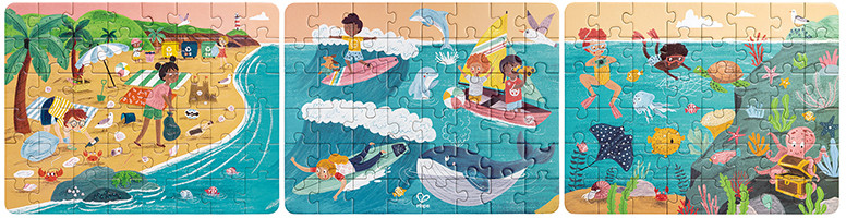 Набор пазлов «Океанические друзья» | Умняша | Hape