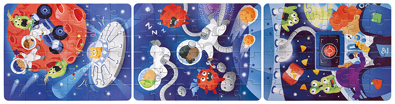 Набор пазлов «Космические приключения» | Умняша | Hape