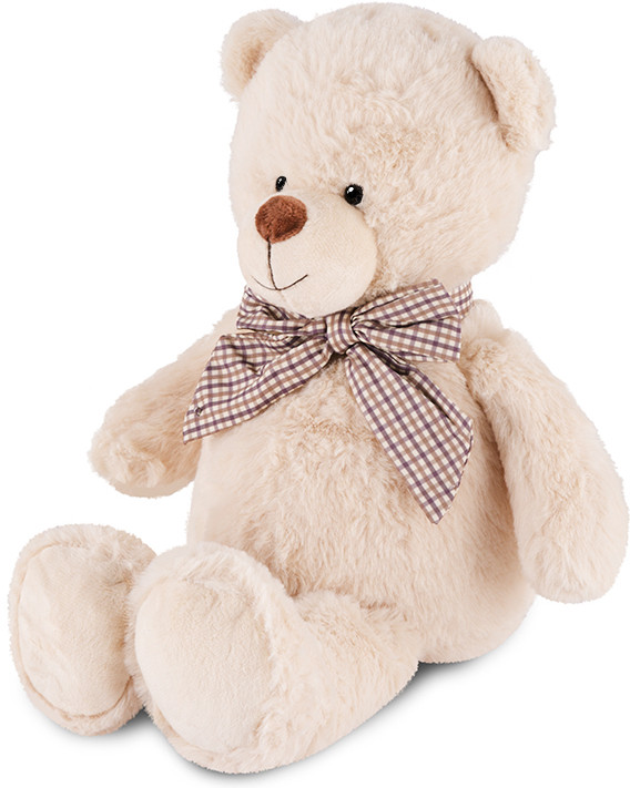 Игрушка мягкая «Белый мишка Эрни с бантом» | Maxitoys Luxury