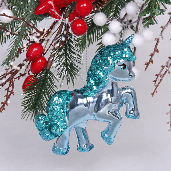 Игрушка ёлочная «Сказочный единорог» | Серпантин