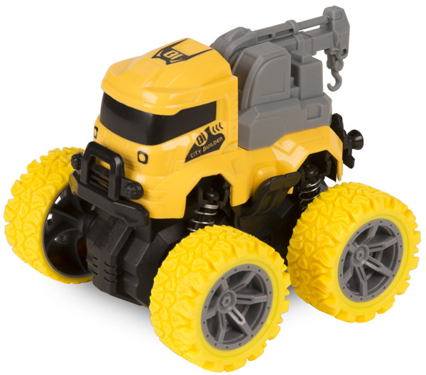 Машинка инерционная «Трак желтый кран» | Pit Stop