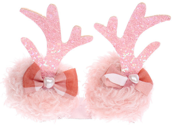 Набор зажимов для волос «Рожки оленёнка»