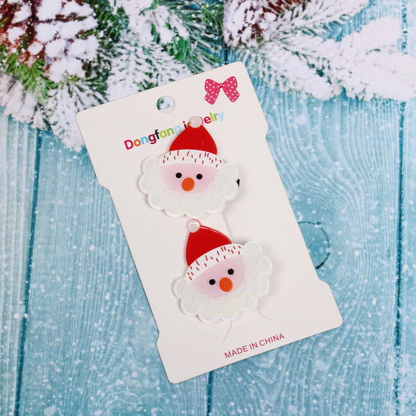 Набор заколок для волос детских «Дед Мороз»