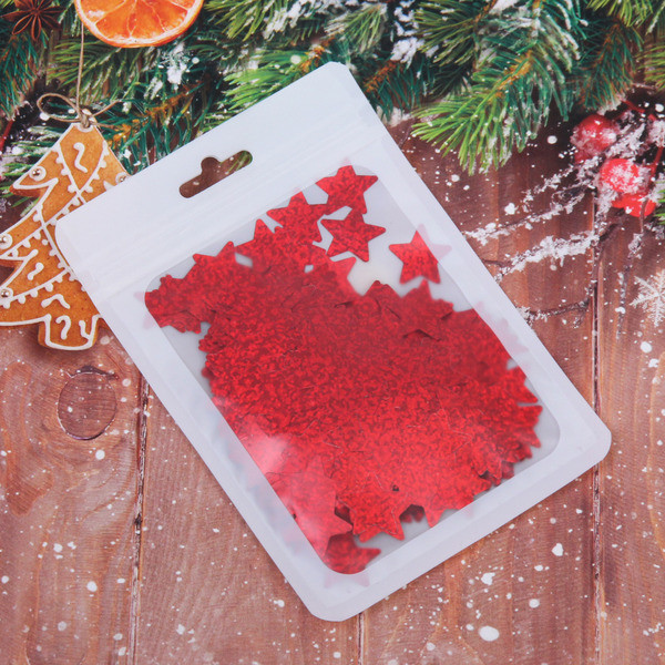 Конфетти «Звёздочки голограмма»