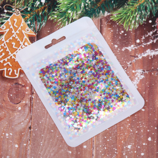 Конфетти «Звёздочки голограмма»