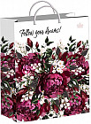 Пакет подарочный «Великолепные пионы»