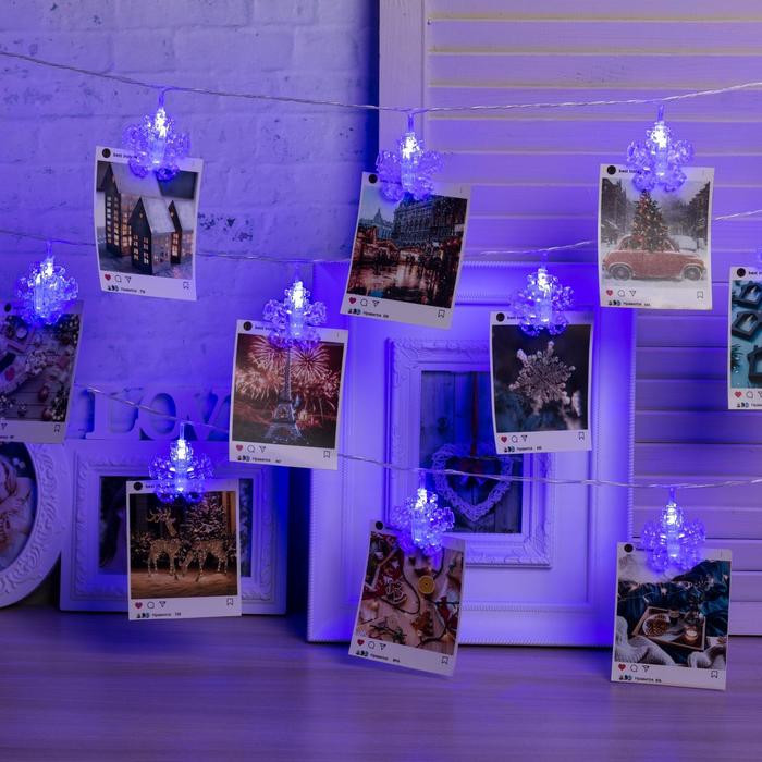 Гирлянда «Прищепки-снежинки» | Decor | Luazon Lighting