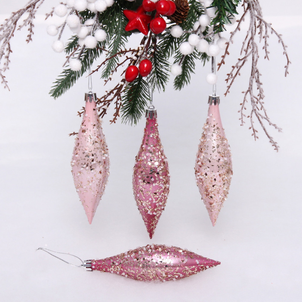 Набор игрушек ёлочных «Shining icicles» | Shine | Серпантин