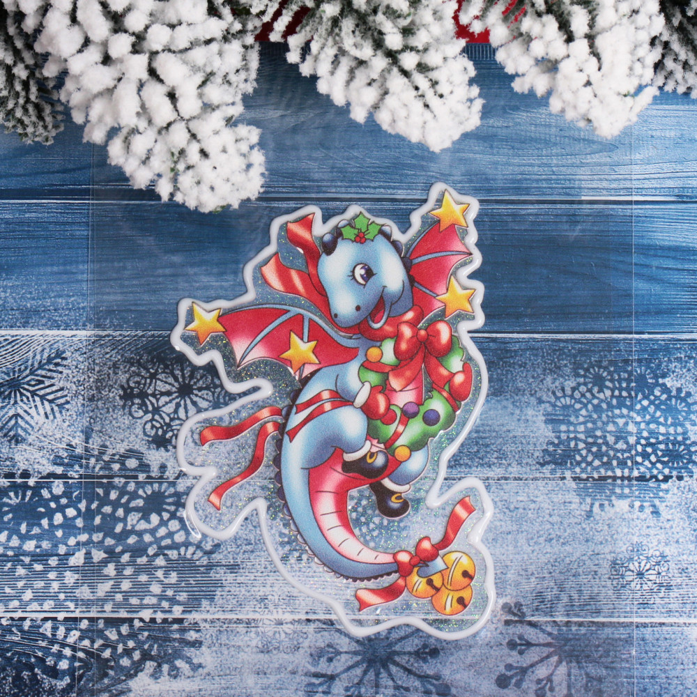 Наклейка «Дракон со звёздами»