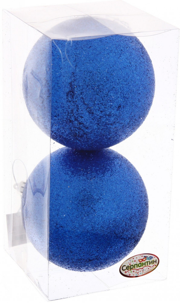 Набор шаров новогодних «Глиттер» | Серпантин