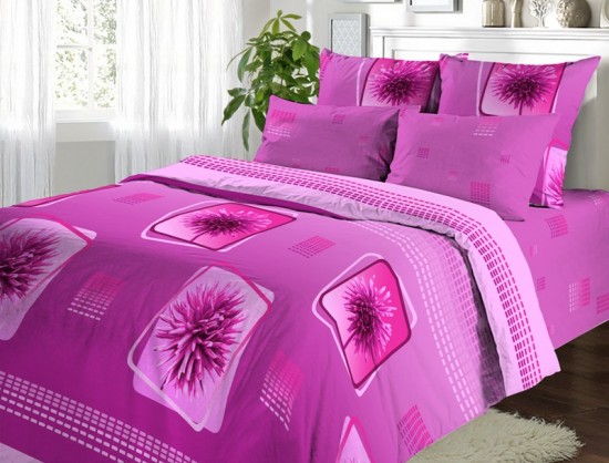 Комплект постельного белья «Восхищение» (рис. 136, 1,5-спальный, поплин, 2 наволочки 70х70) | ТДЛ Текстиль